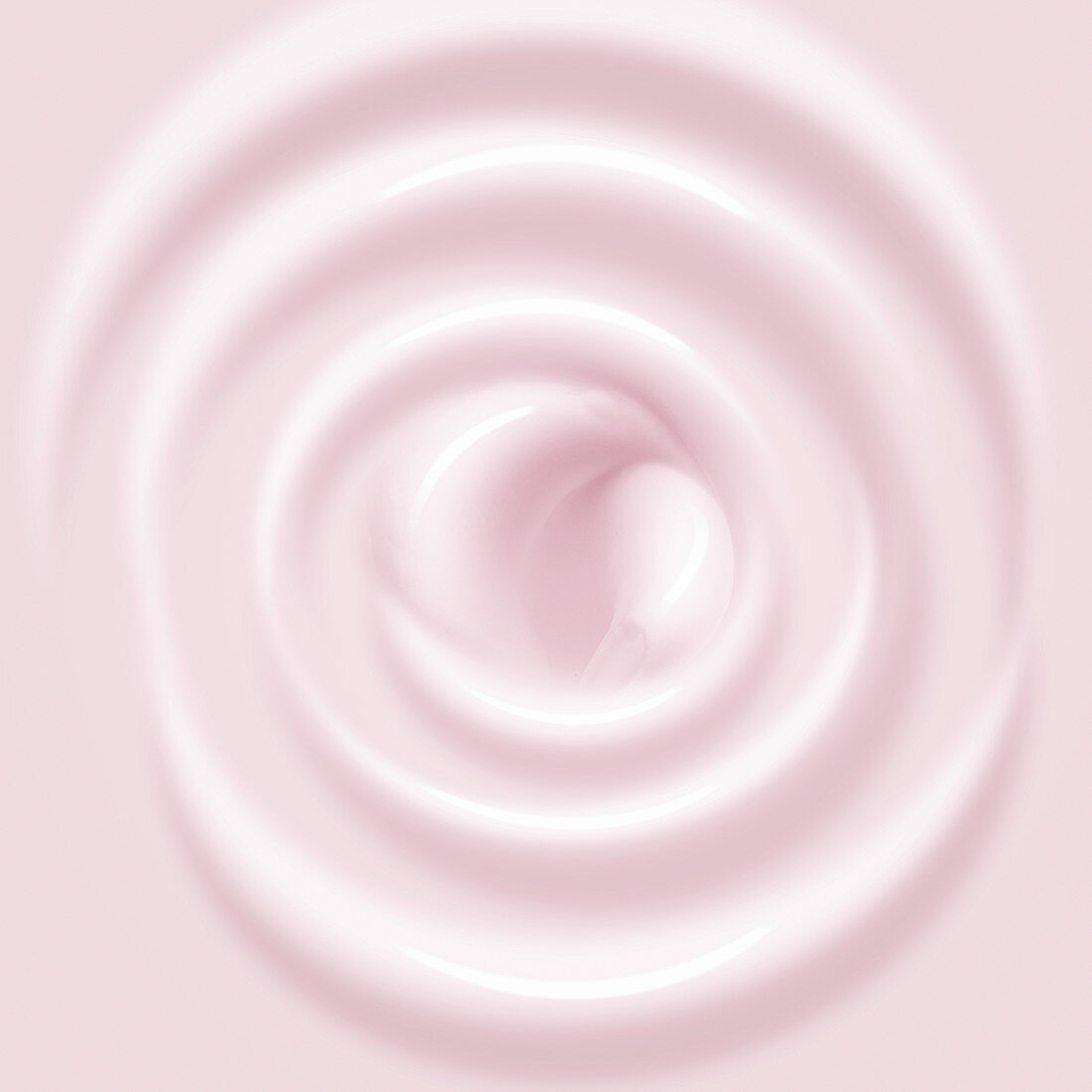 Swirl of pink cream