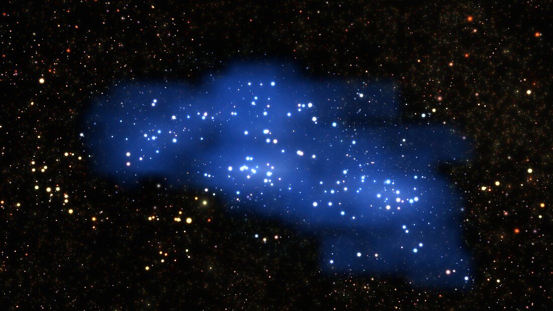 Hyperion proto-supercluster, illustration