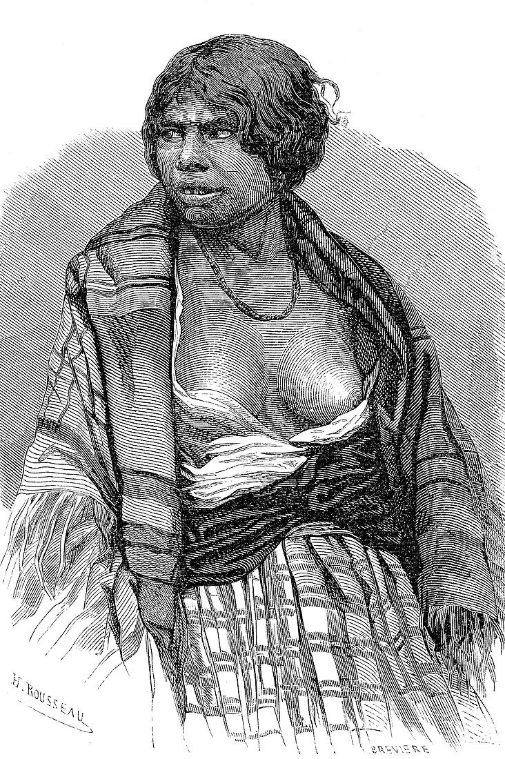 Micmac woman from Cape Breton, 19th century