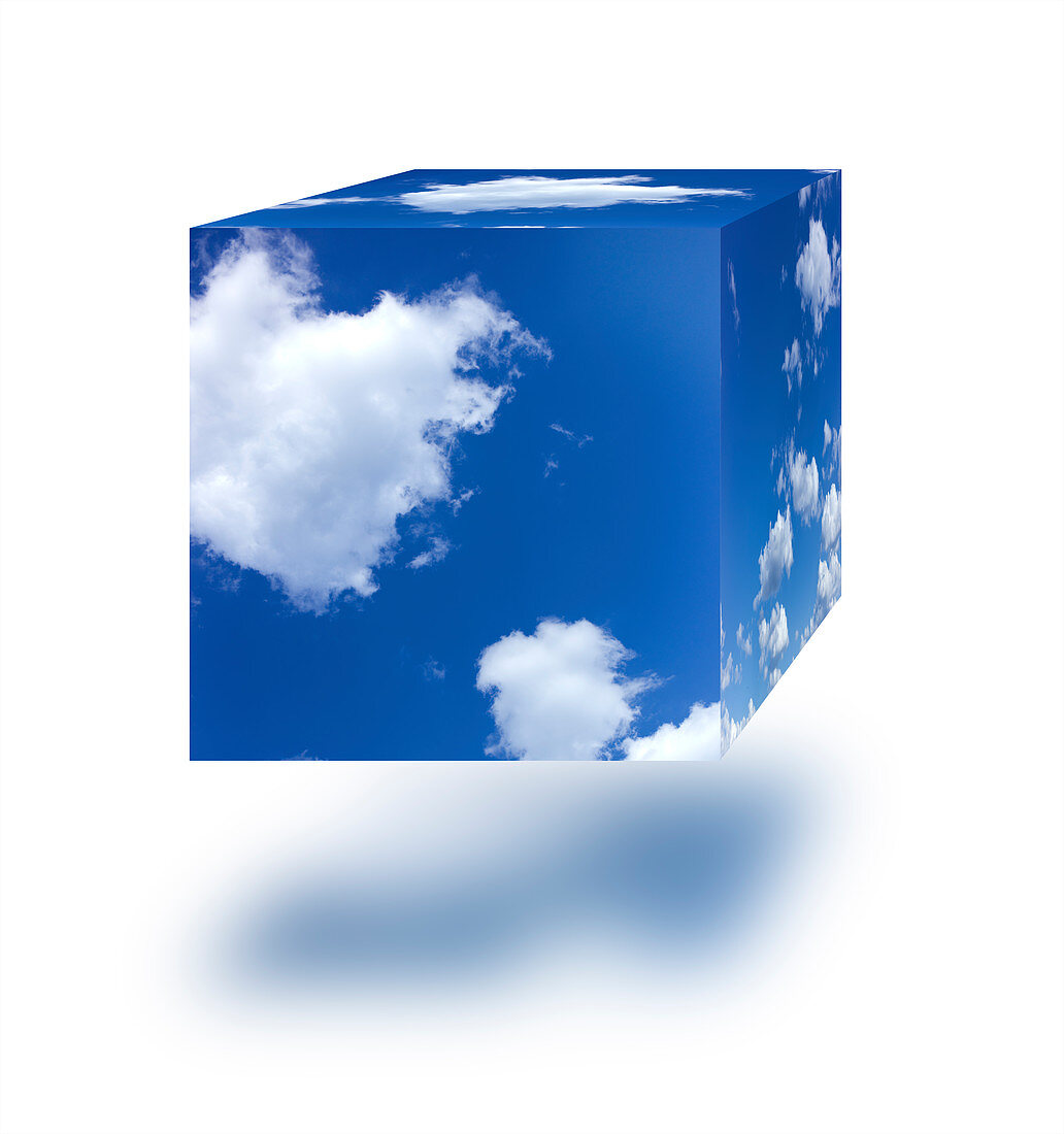 Sky cube, illustration