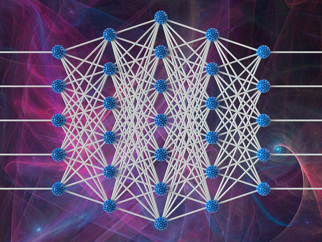 Artificial neural network, illustration