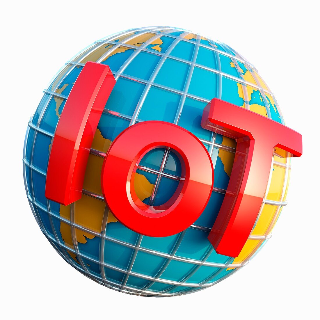 Internet of things logo, illustration