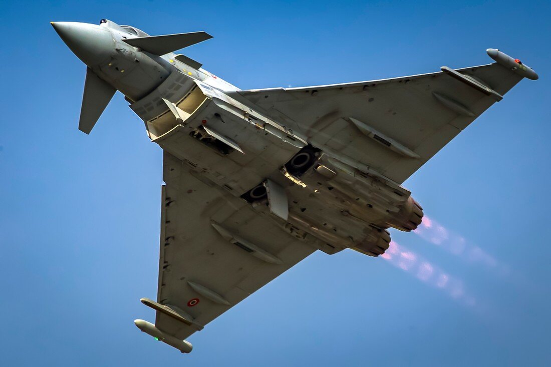 Italian Air force Eurofighter Typhoon in flight