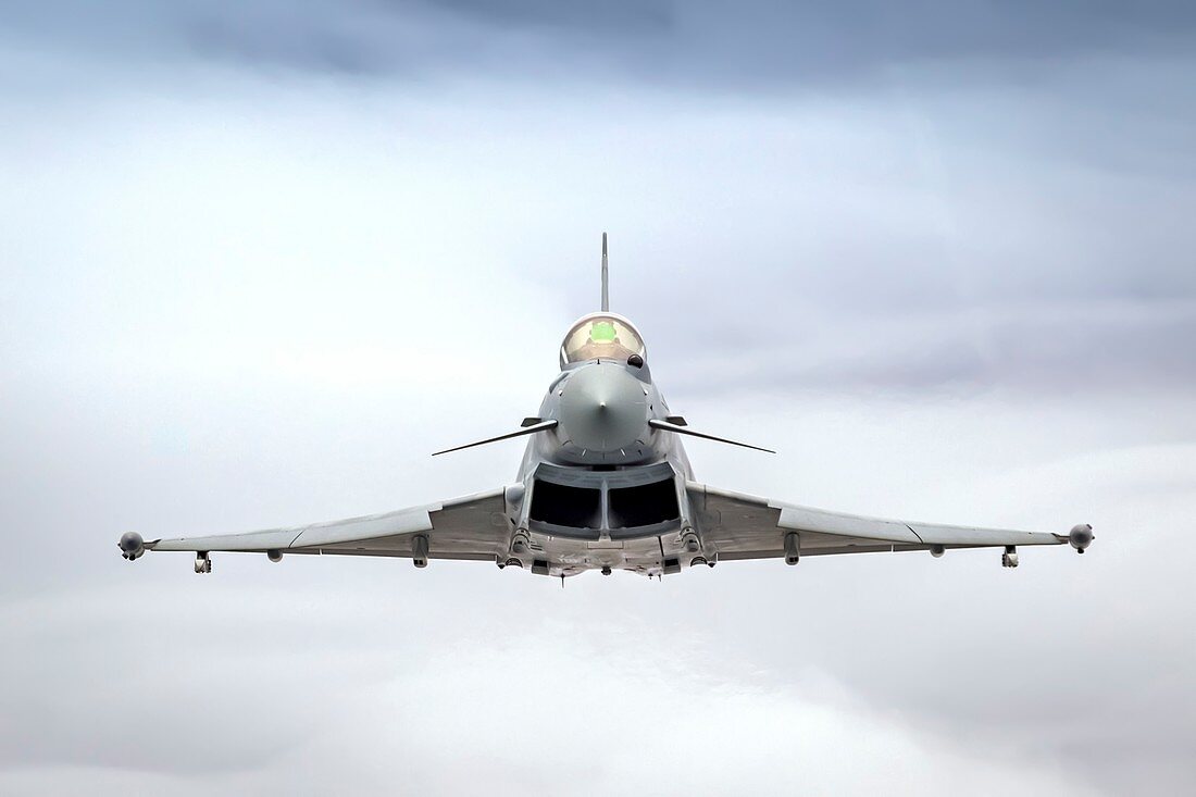 Royal Air force Eurofighter Typhoon in flight