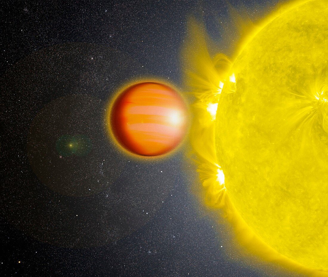 WASP-18b exoplanet, illustration