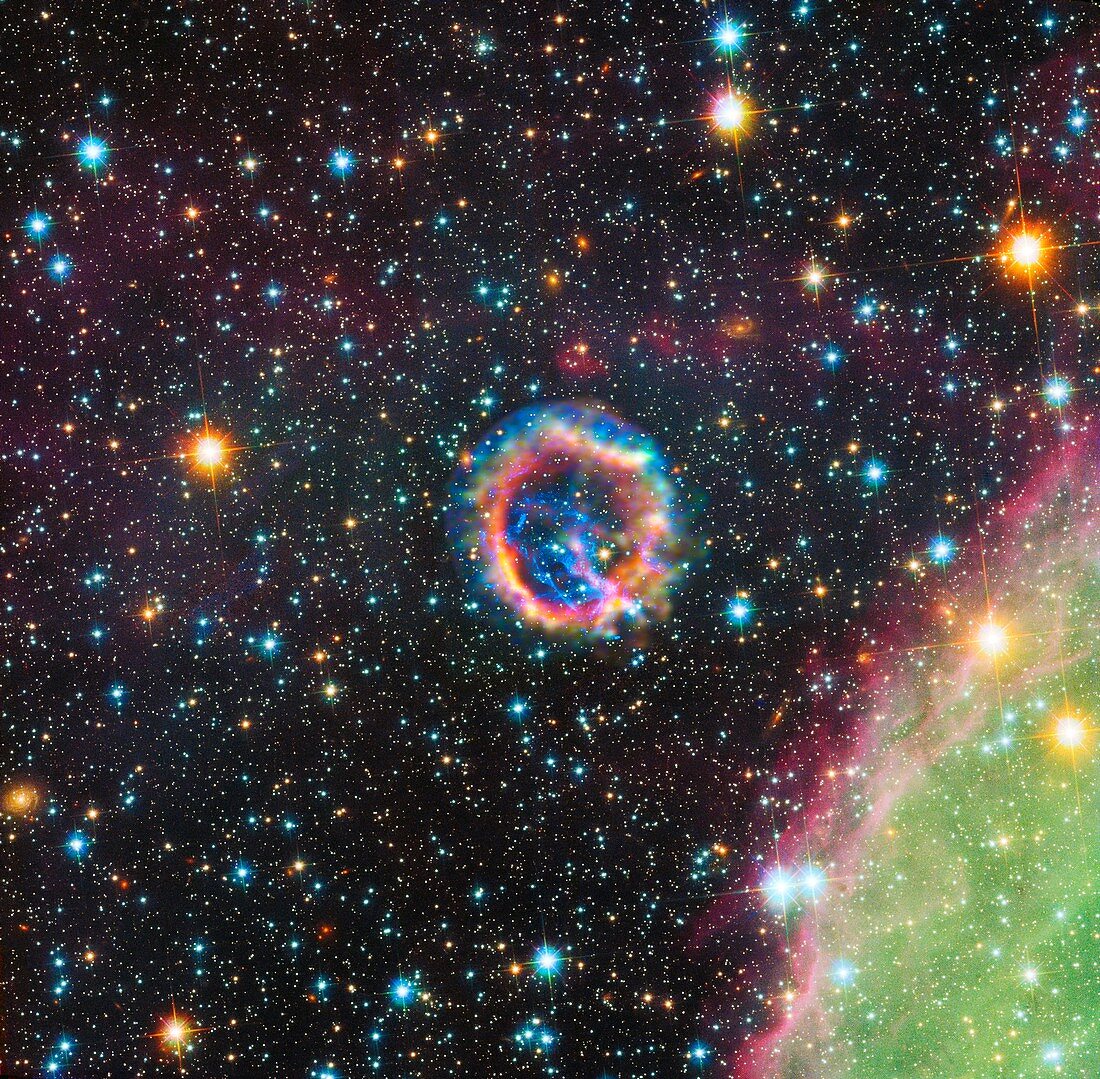 Supernova remnant E0102-72.3, composite image