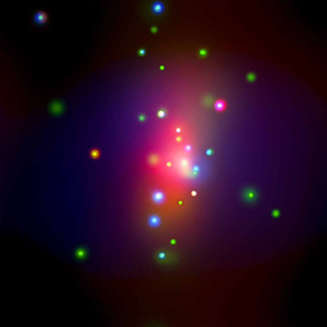 Galaxy containing supernova SN 2014C, X-ray image