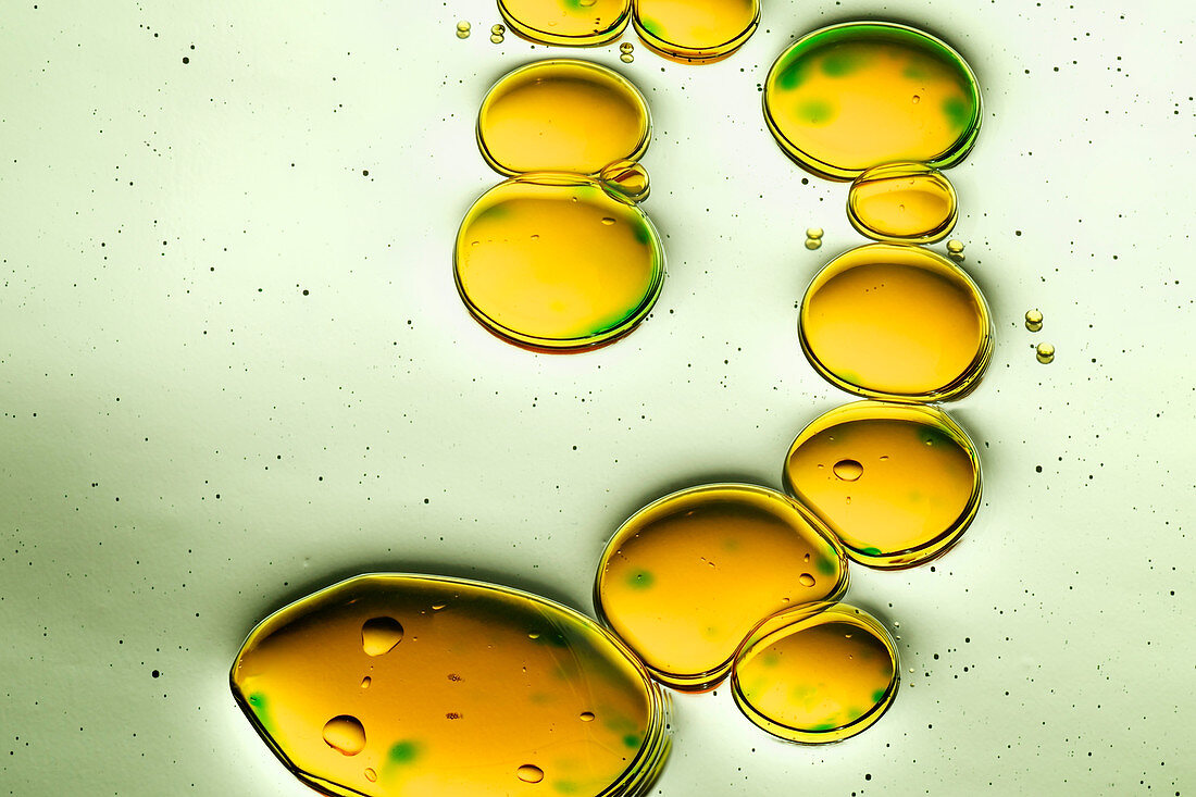 Oil drops on surface