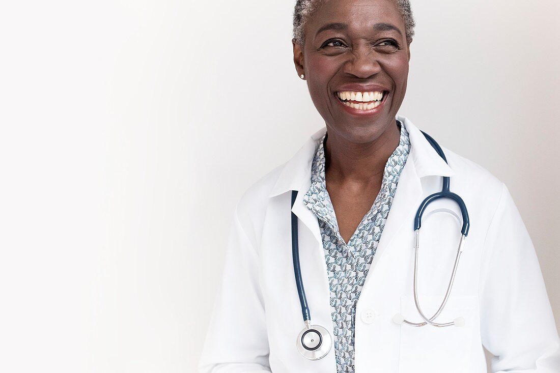 Female doctor smiling