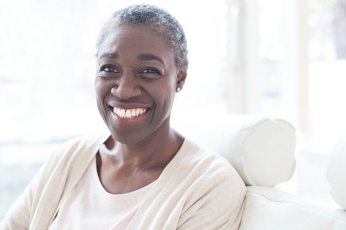 Mature woman smiling