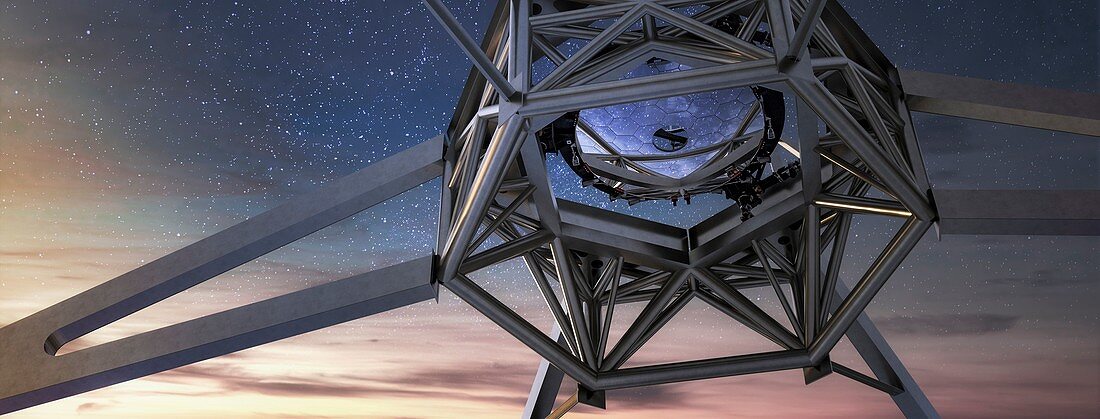 European Extremely Large Telescope secondary mirror, illustr