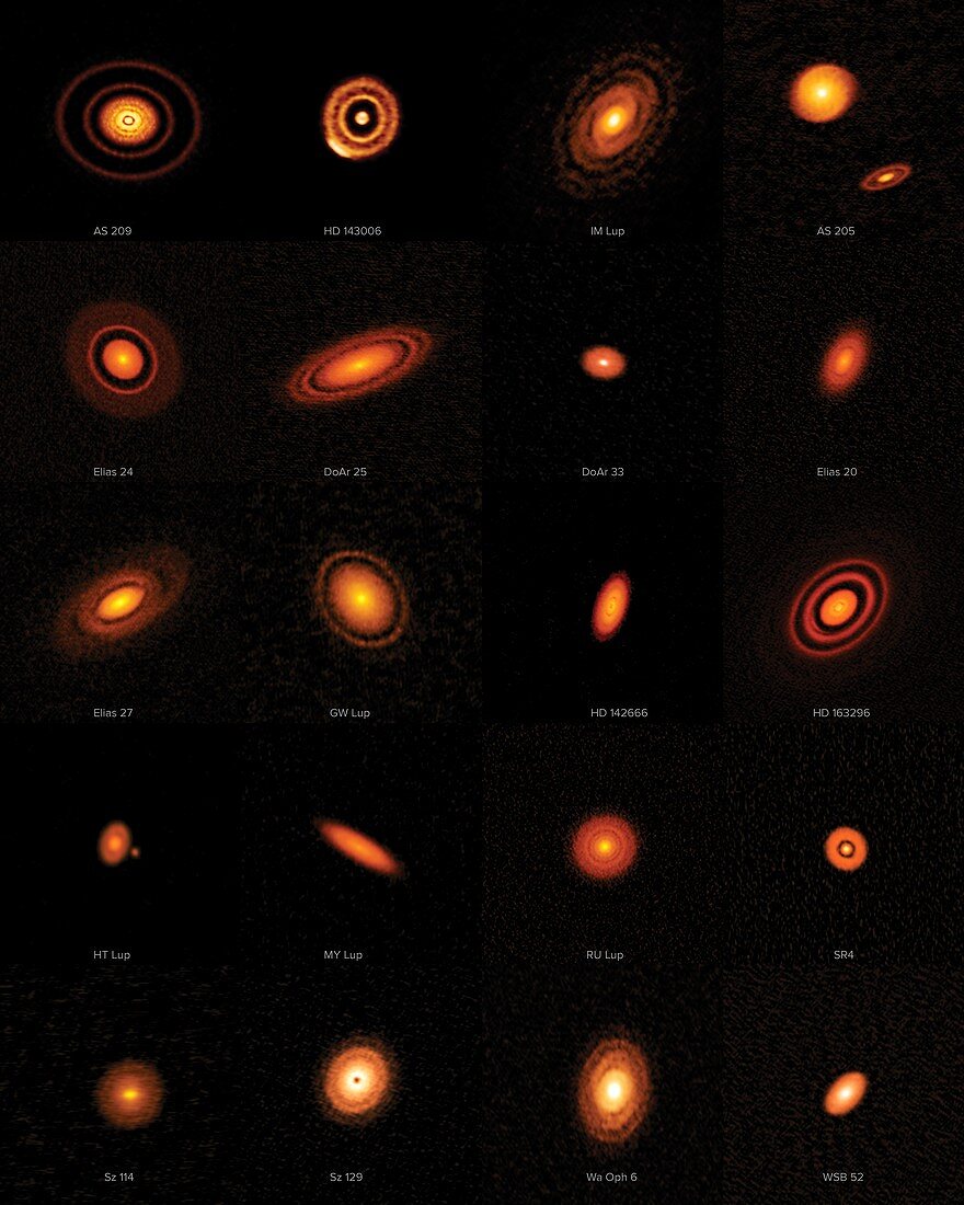 Protoplanetary discs imaged by ALMA