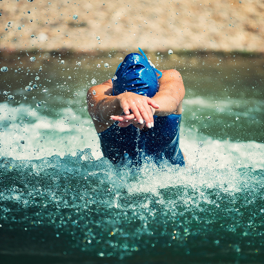 Female triathlete