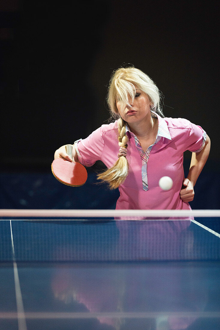 Female table tennis player