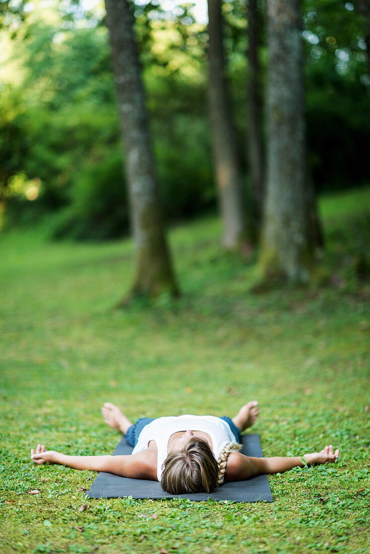 Yoga corpse pose