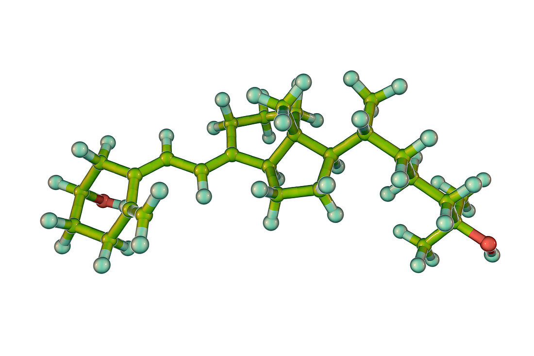 Calcifediol, molecular model