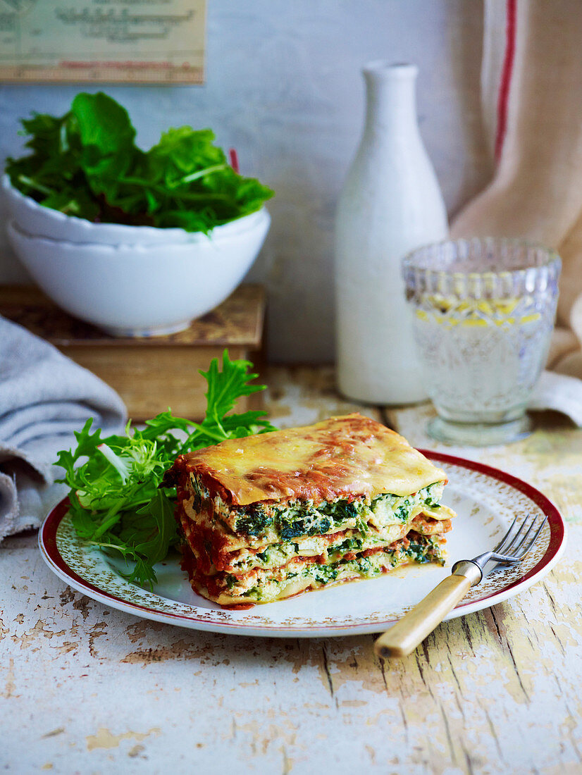 Spinat-Ricotta-Lasagne (Slow Cooking)