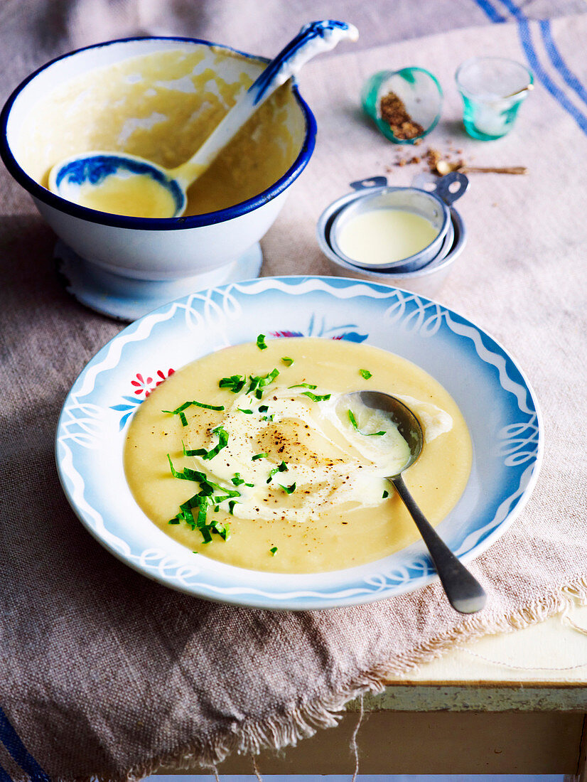 Blumenkohlsuppe (Slow Cooking)