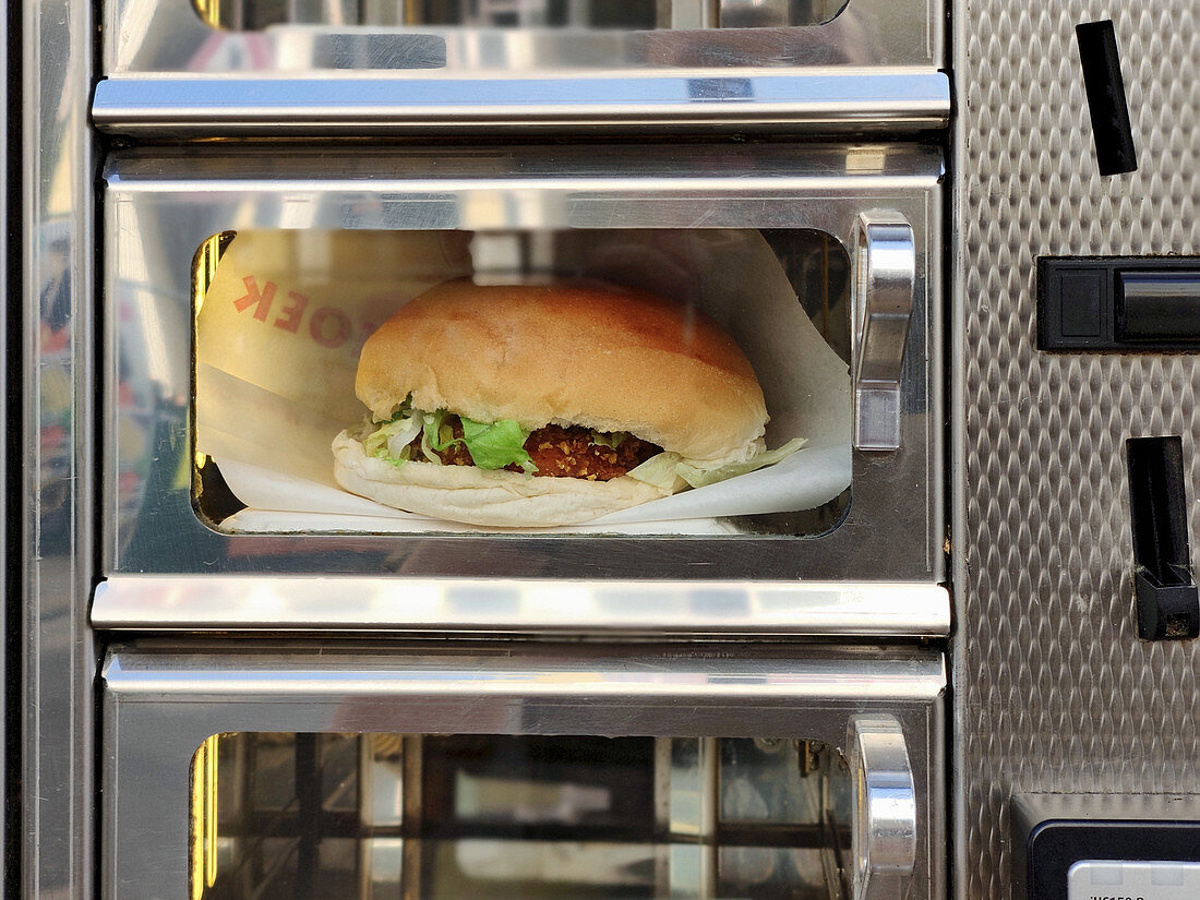 A burger in vending machine