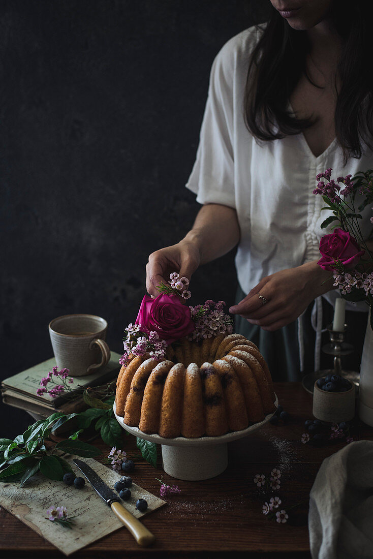 Lemon Blueberry Bundt Cake