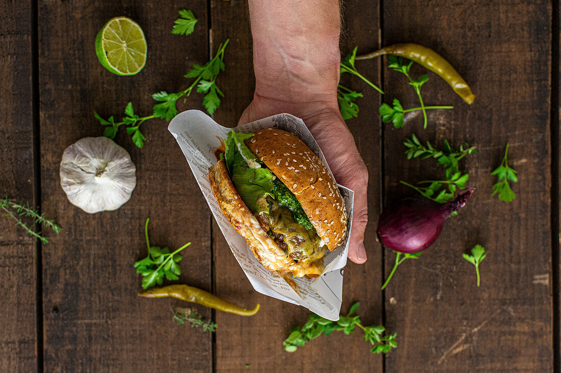 Chimichurri-Burger