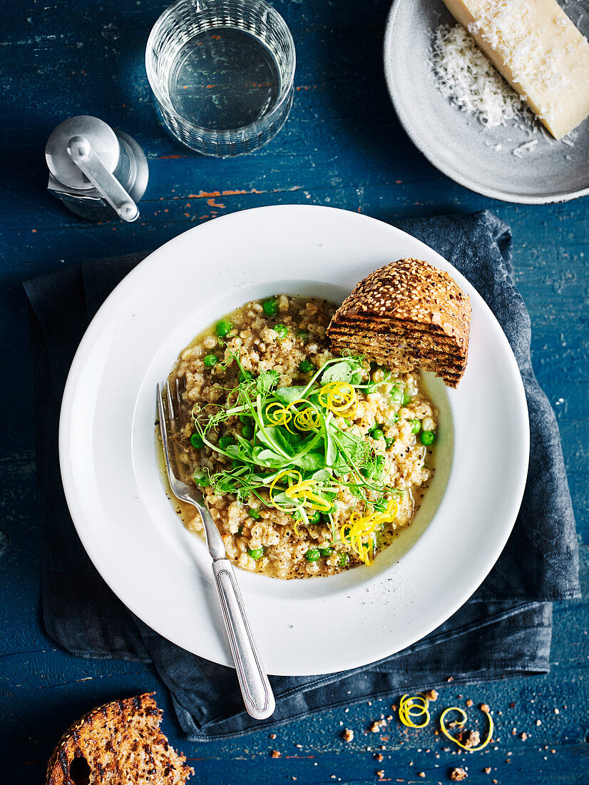 Barley and fennel risotto