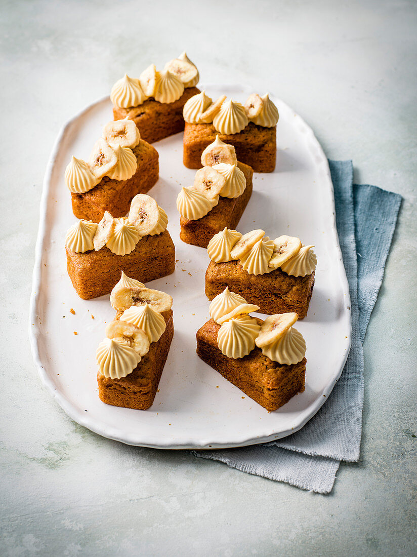 Mini Banana Bread mit Dulce de Leche