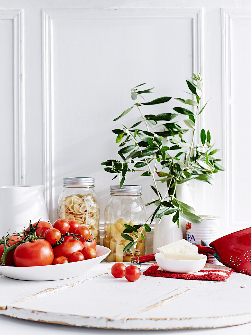 Ingredients for pasta