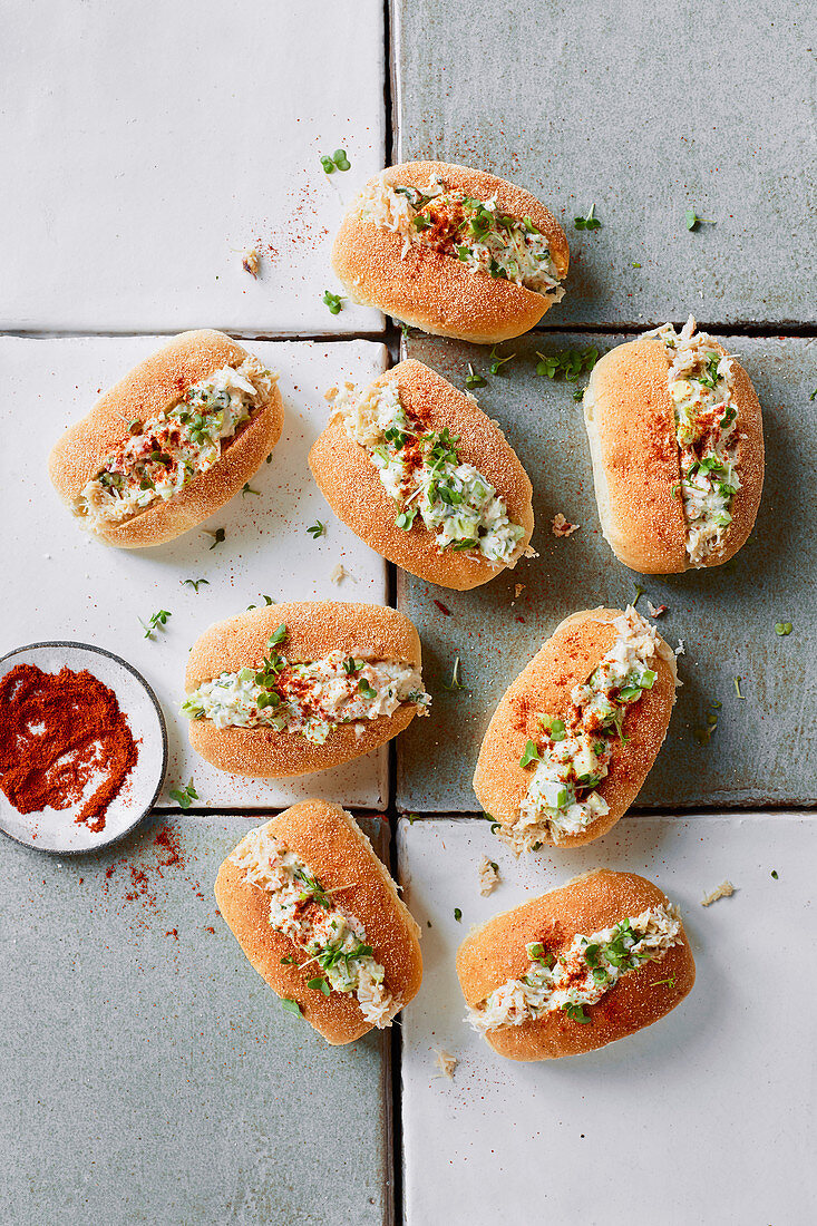 Krabben-Avocado-Brötchen