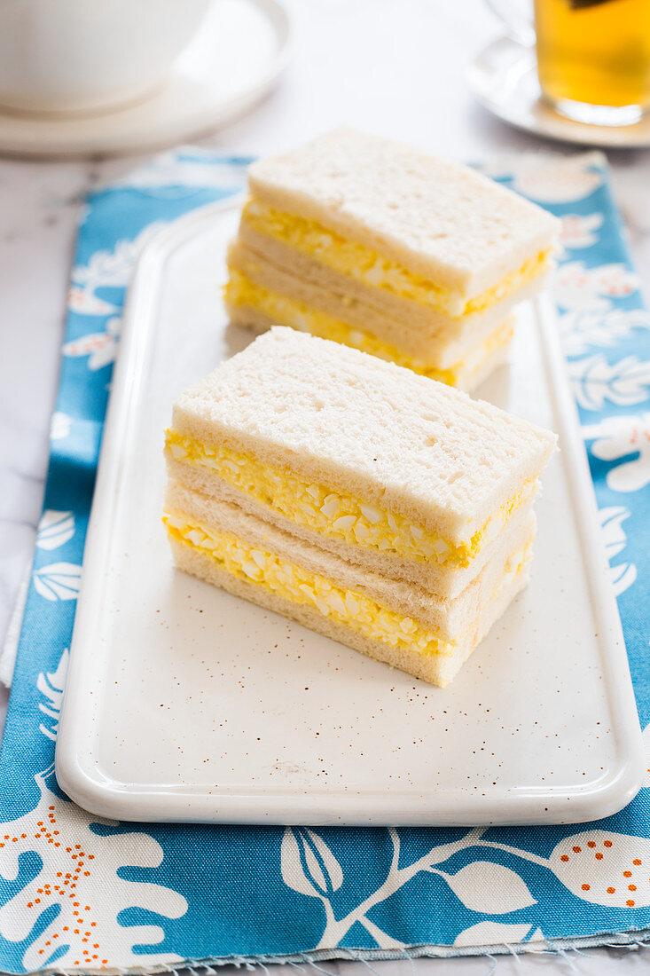 Egg salad sandwich (Tamago sando, Japan)