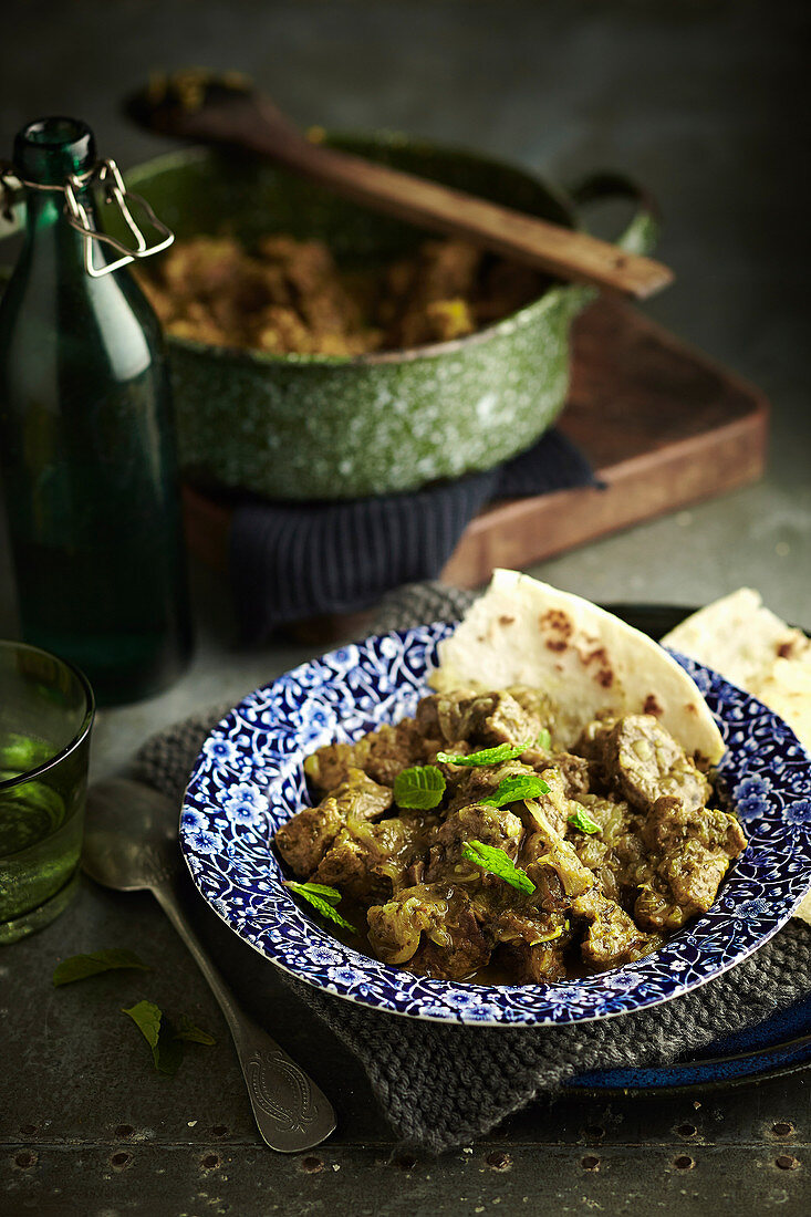 Lamb and fresh herb curry