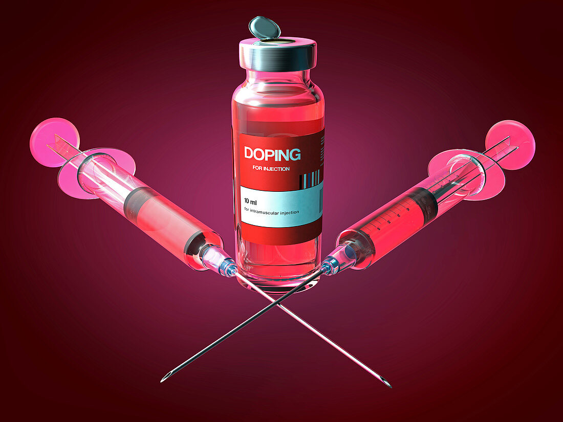 Doping, conceptual illustration