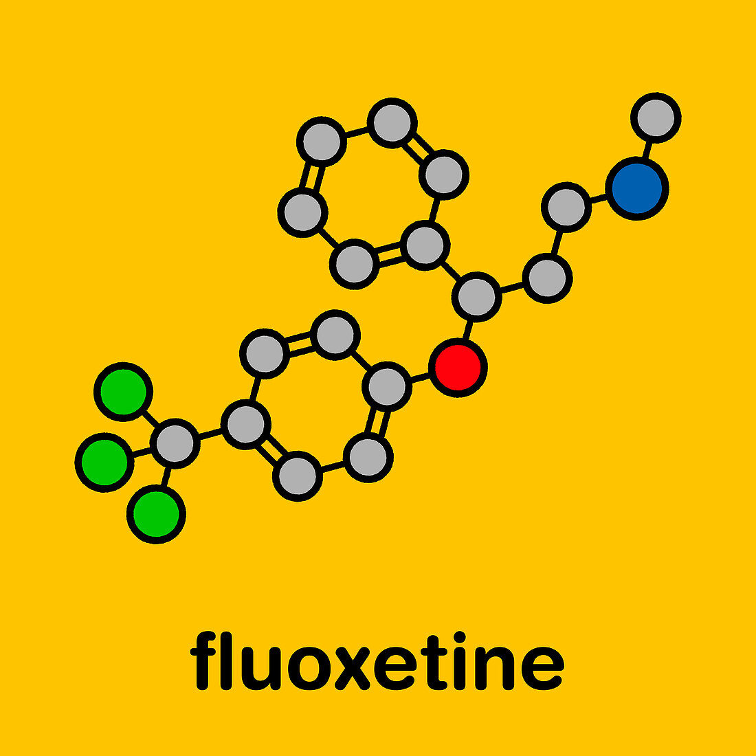 Fluoxetine antidepressant drug