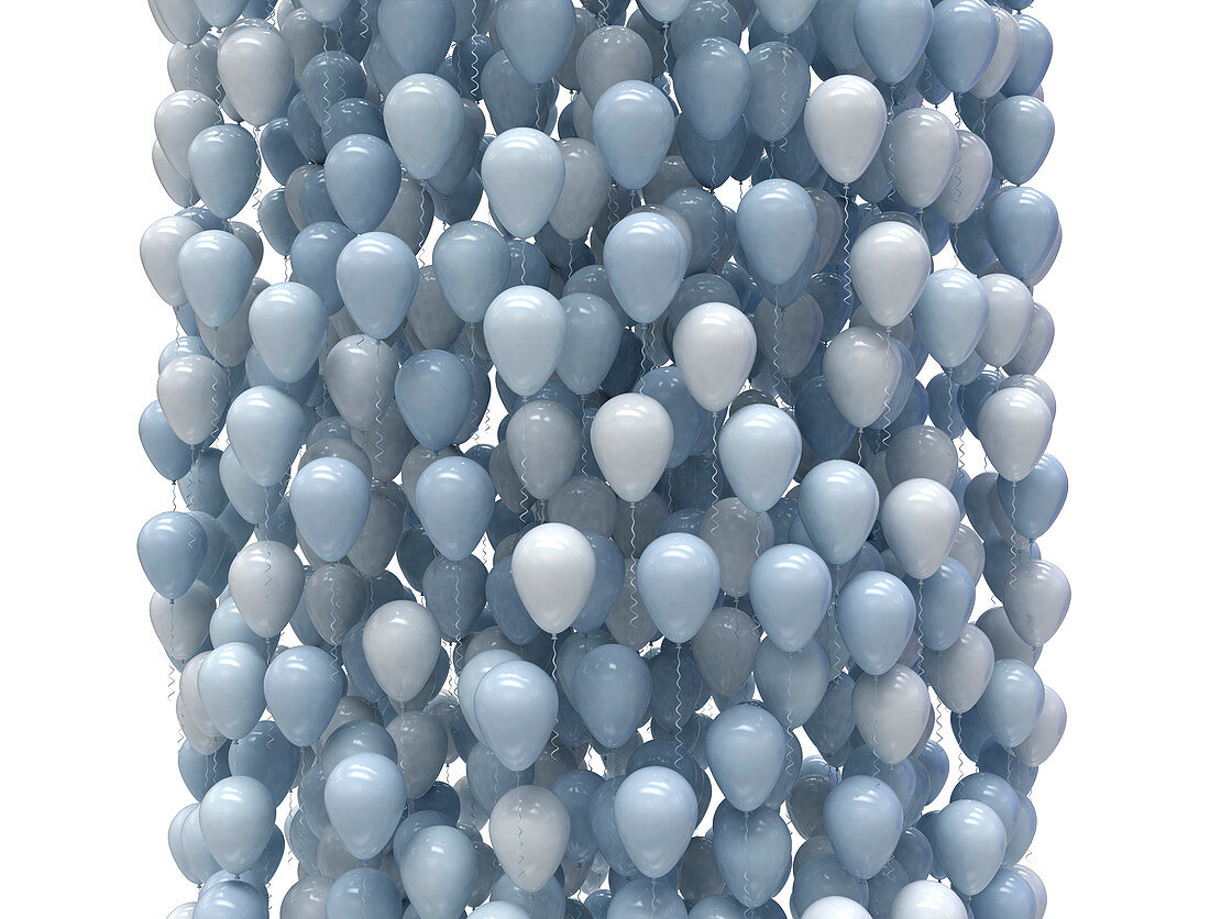 Balloon column, illustration