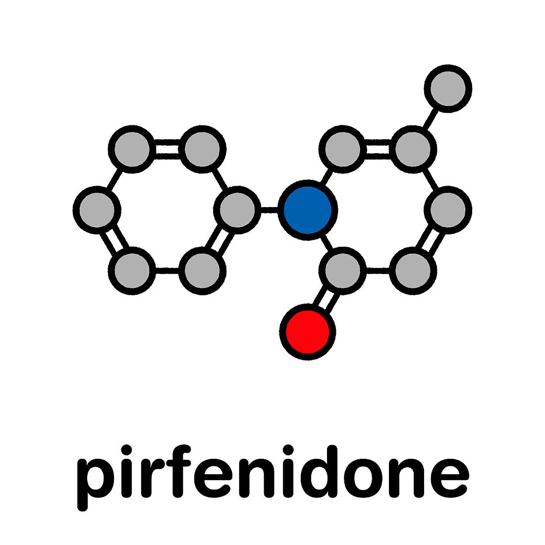 Pirfenidone idiopathic pulmonary fibrosis drug molecule