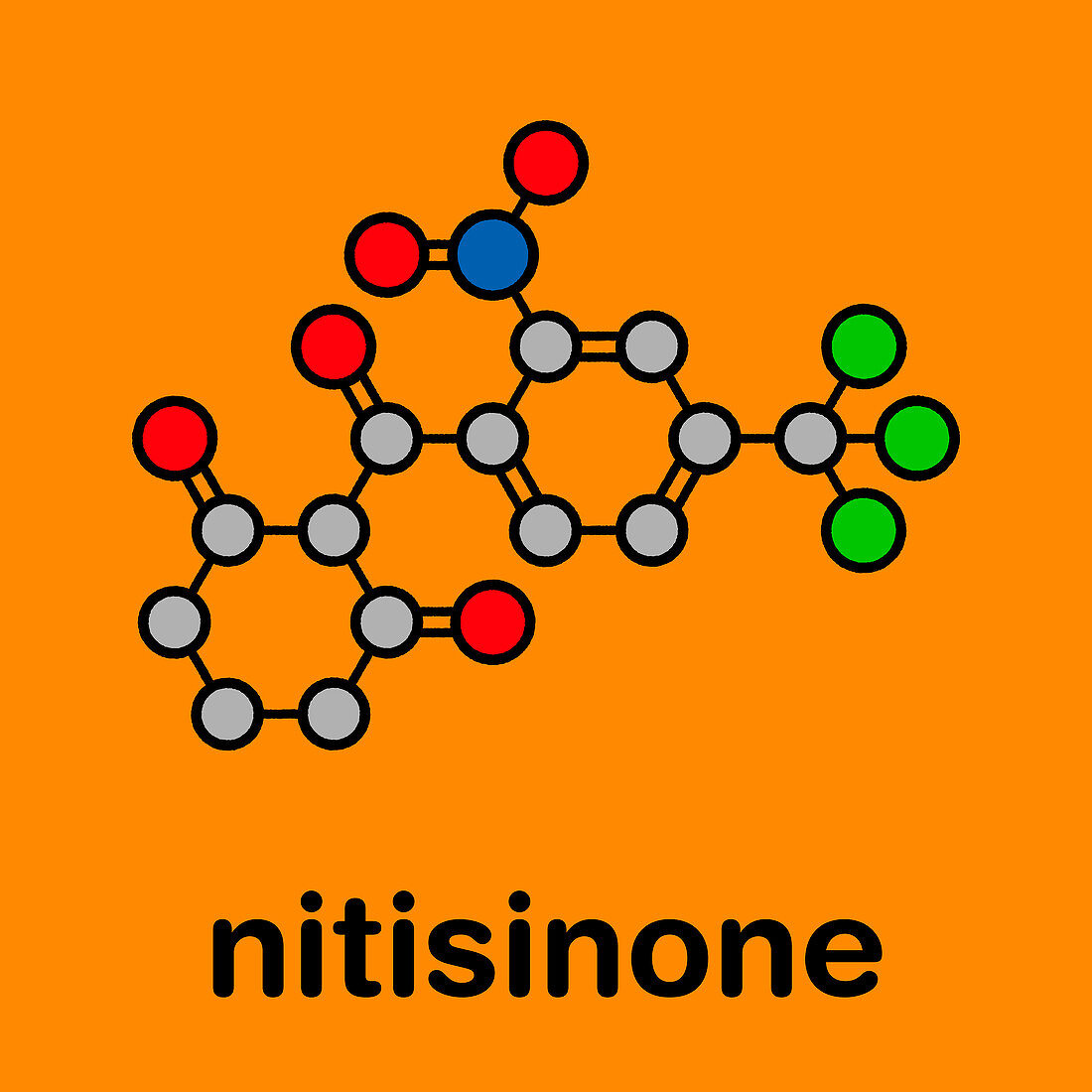 Nitisinone hereditary tyrosinemia type 1 drug molecule