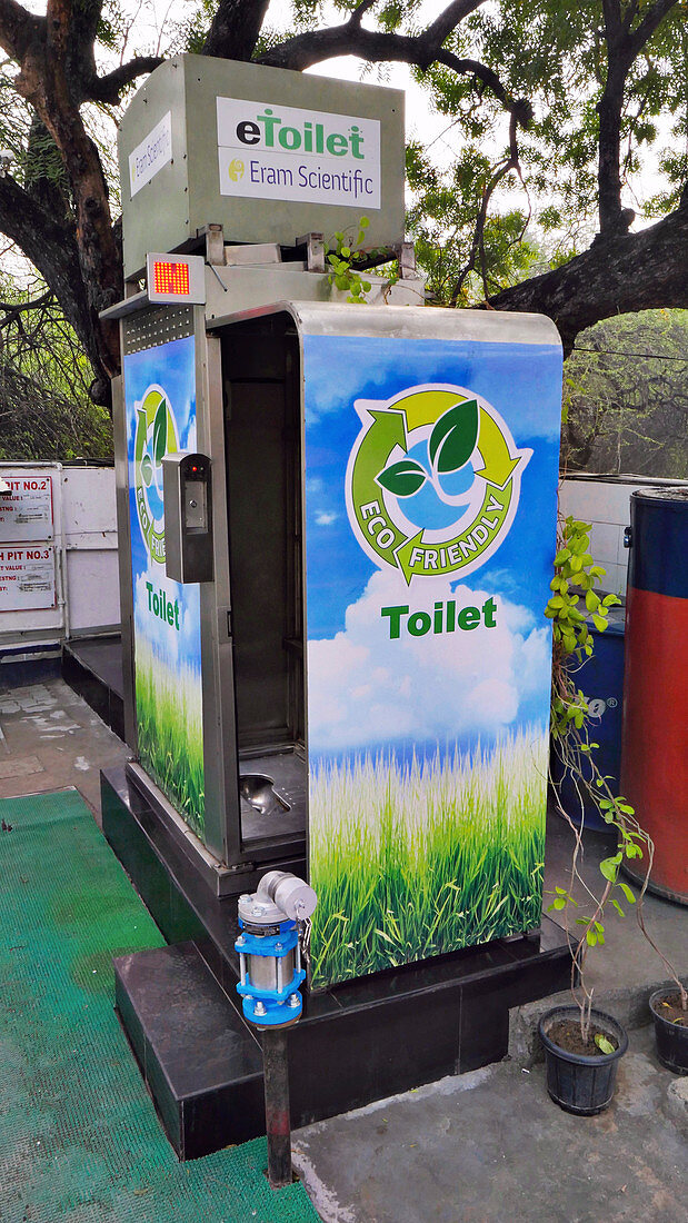 Eco-friendly public toilet in India