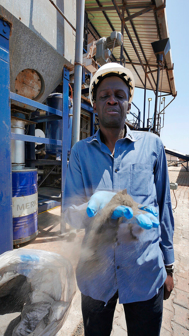 Excrement treatment site in Senegal