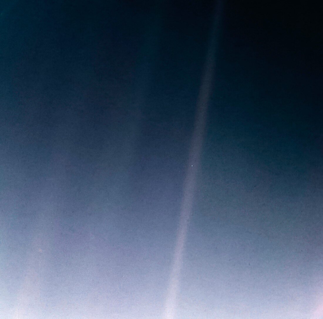 Pale Blue Dot, 30th anniversary Voyager 1 image
