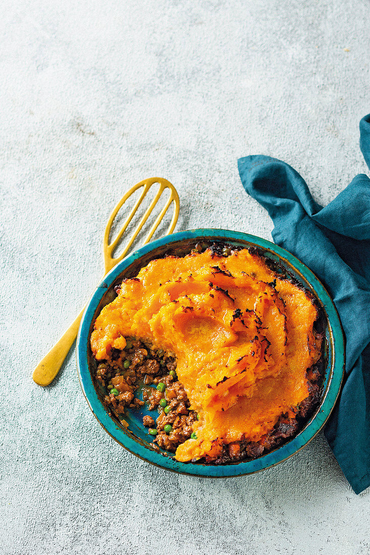 Ostrich and veg cottage pie