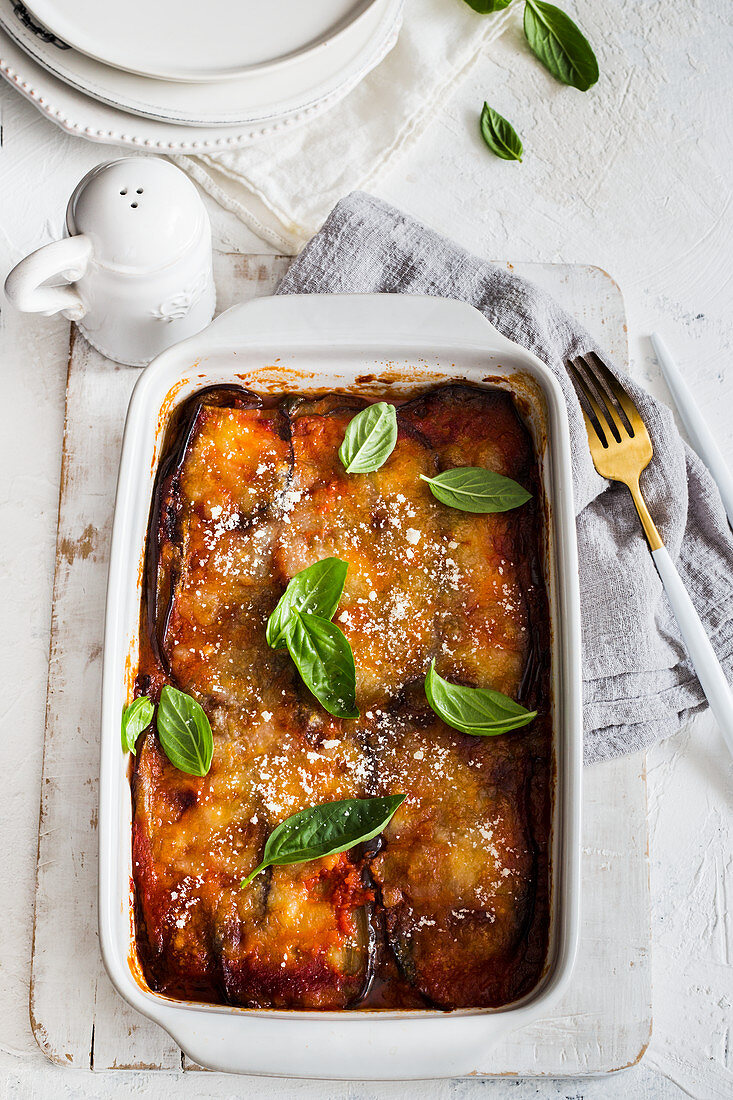 Eggplant parmigiana (Italy)