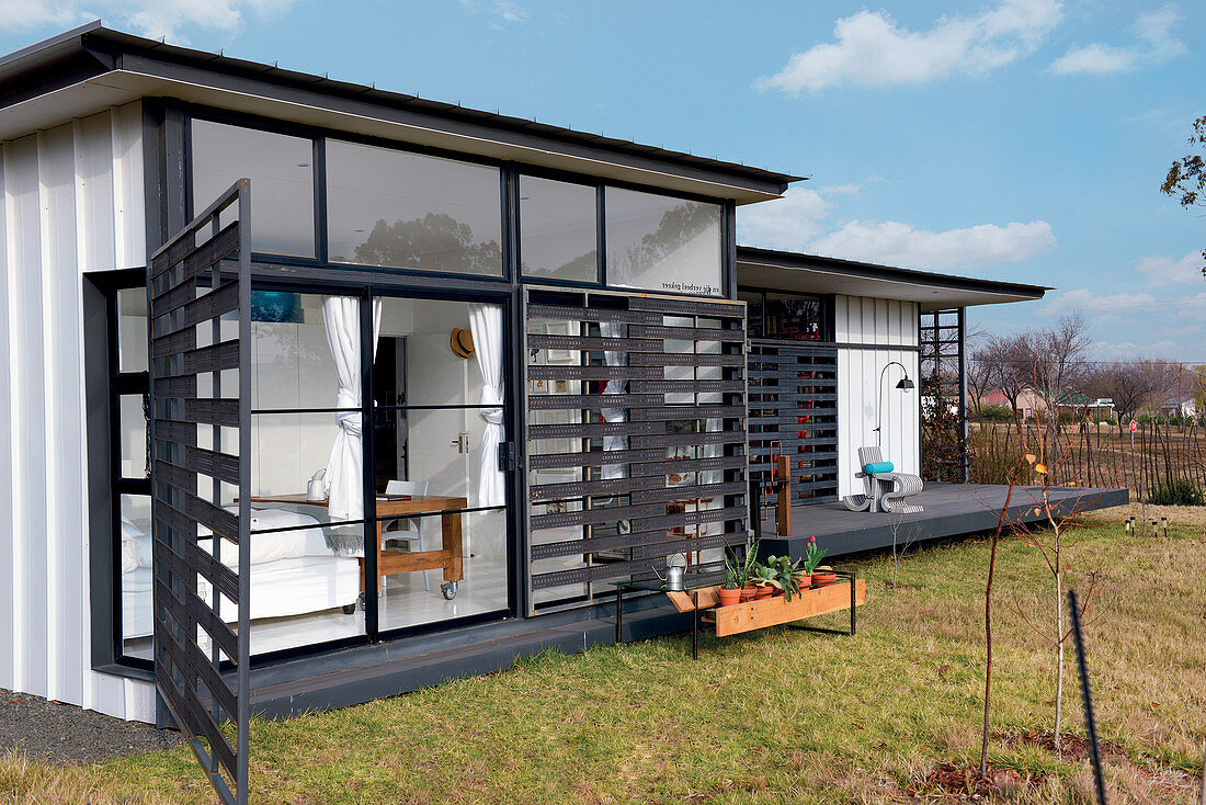 Eco-friendly pre-fab house made from galvanised steel