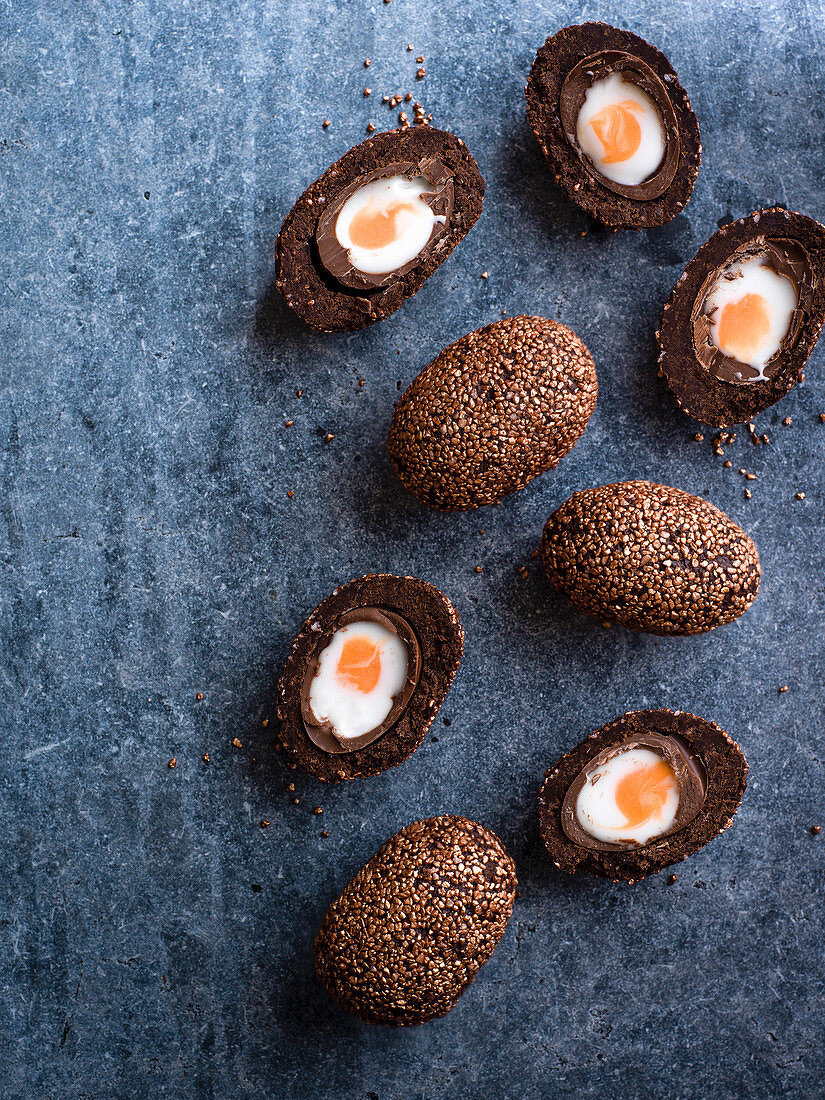 Scotch Creme Eggs from brownies