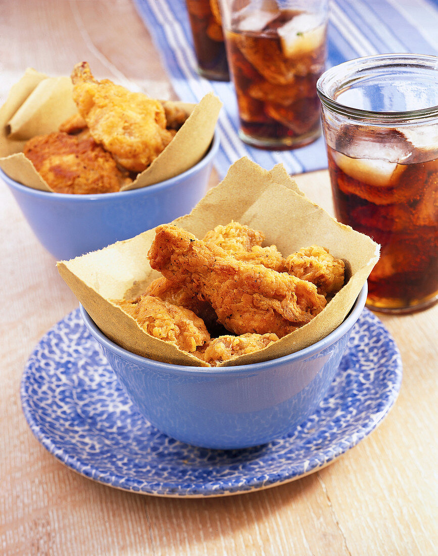 Fried chicken (Gebackene Hähnchenteile, USA)