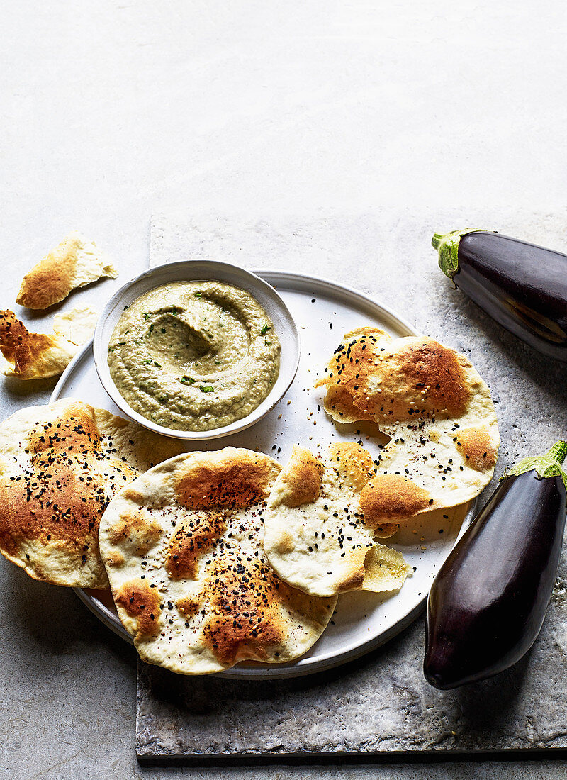 Baba Ganoush mit Lavash