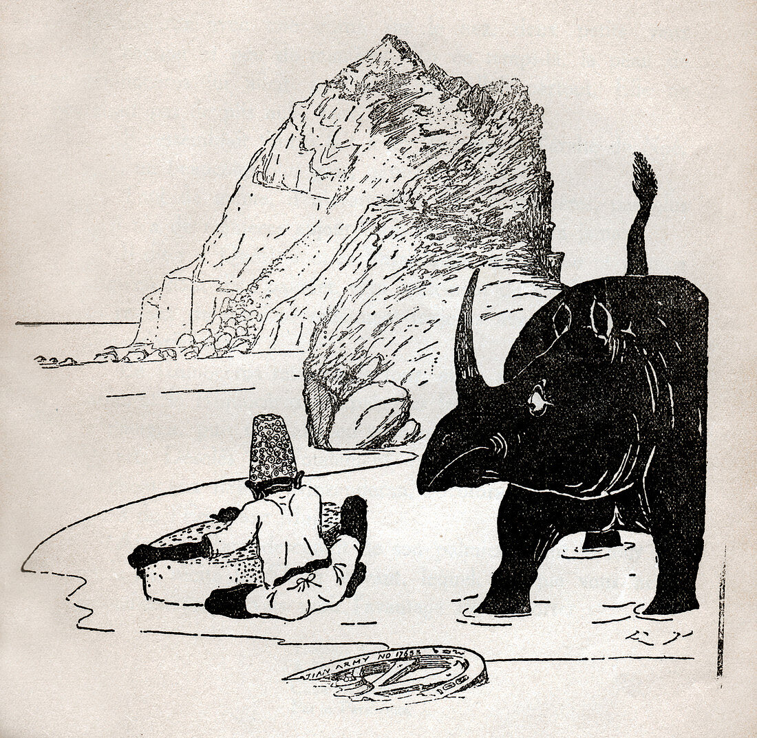 How the Rhinoceros got his Skin, illustration