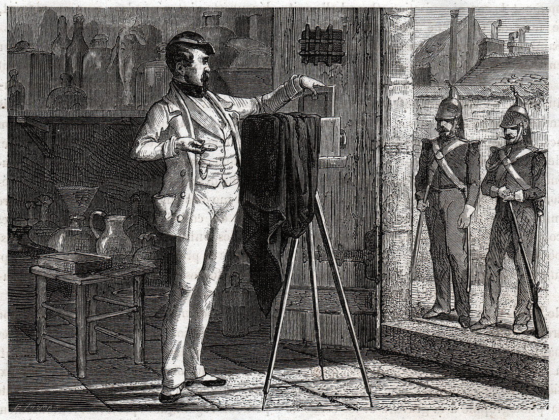 Niepce de Saint Victor, French physicist, illustration