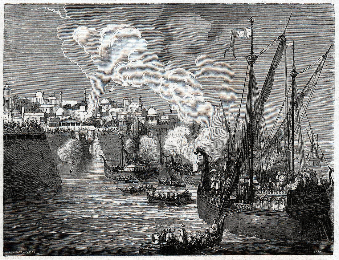 Siege of Constantinople, illustration