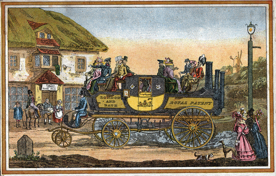 Gurney steam carriage, illustration