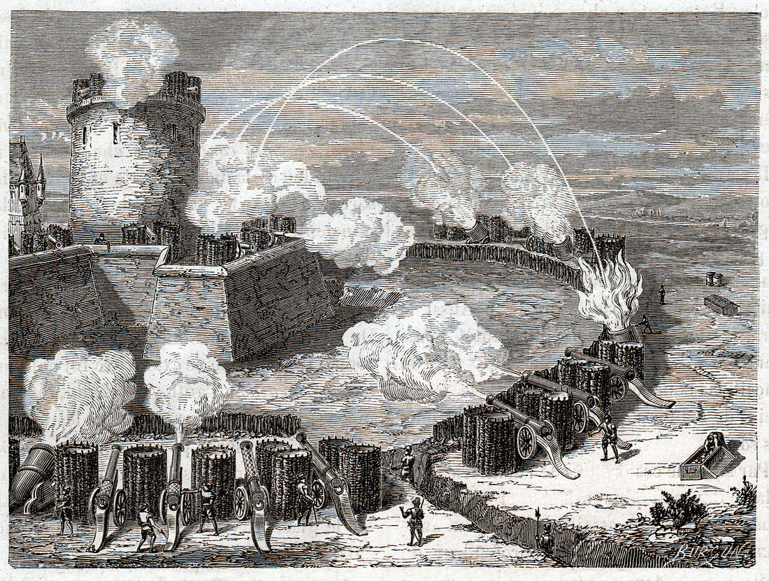 Siege of a city, illustration